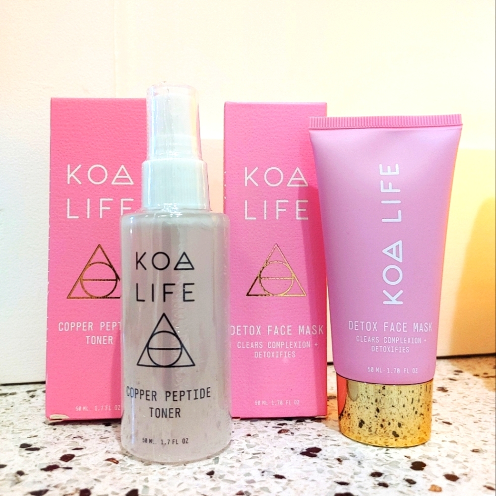 KOA Life Copper Peptide Toner & Detox Face Mask